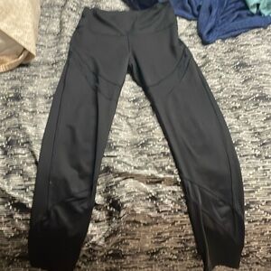 Small aerie leggings., stripes are see through